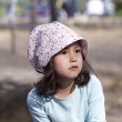 【德國 Pickapooh】有機棉幼童防曬遮陽圓頂帽(粉紅小花  1-3歲)