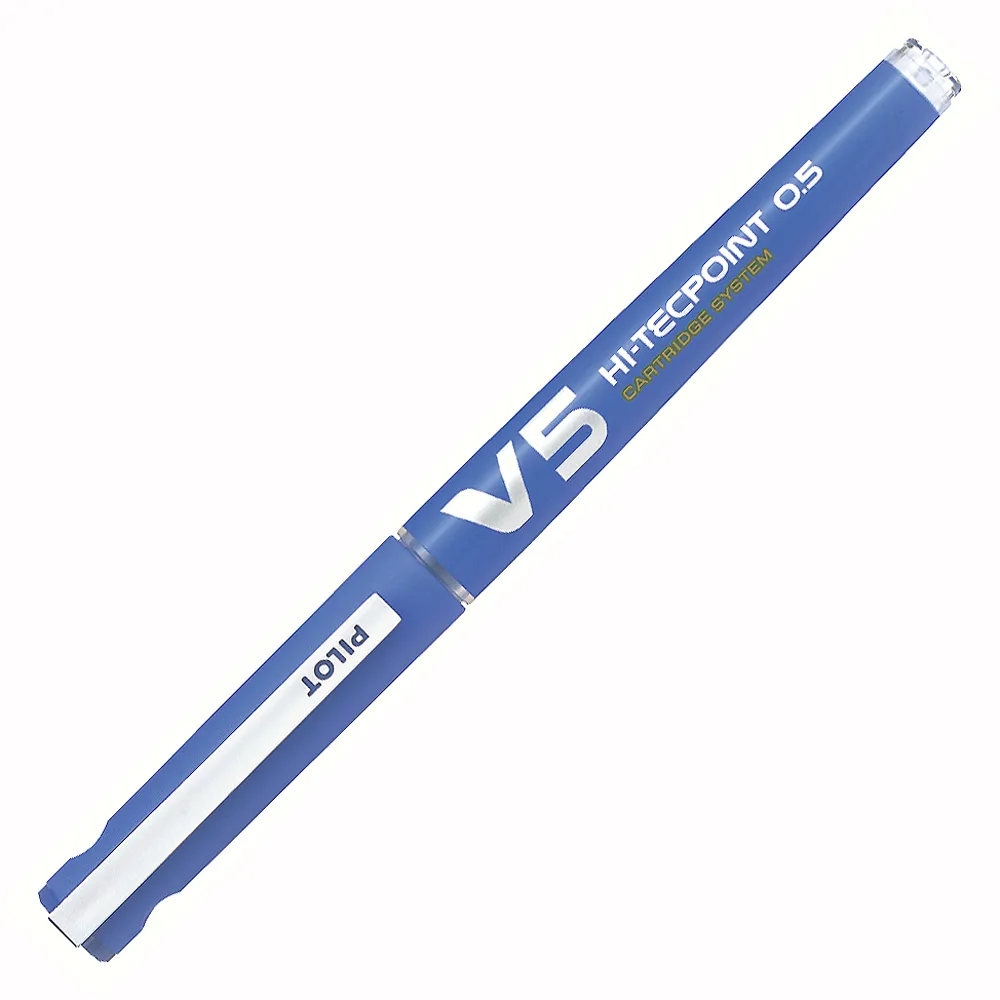 【PILOT 百樂】百樂 卡式V5鋼珠筆 0.5藍(2入1包)