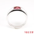 【寶石方塊】天然紅碧璽戒指-925銀飾-滿園春色