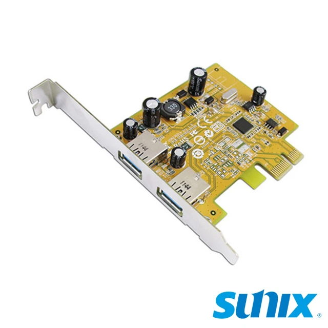 SUNIX USB3.0 PCIe 2埠 擴充卡(USB2302)