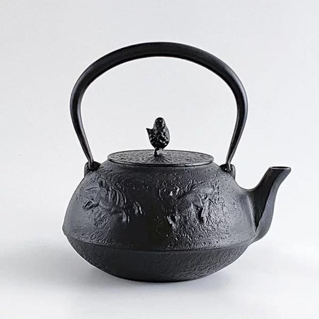 【南部鐵器】福介商店 日本鑄鐵茶壺 岩鑄 馬肌 1.5L 鐵瓶 鐵壺 泡茶壺 煮水