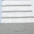 【ROBERTA 諾貝達】台灣製 橫條紋 修身休閒短袖POLO棉衫(白色)