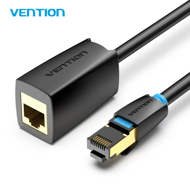 【VENTION 威迅】CAT8 八類 2M 40Gbps光速傳輸 雙遮蔽網路線 延長線(網路線/IKH系列)