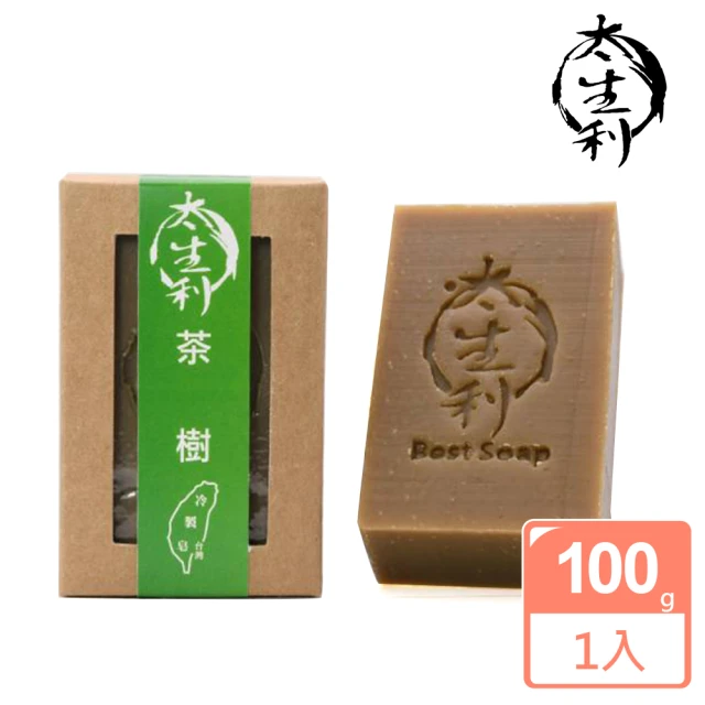 太生利 100%台灣冷製茶樹手工皂100g