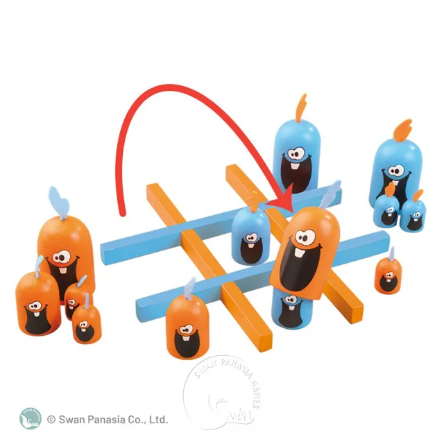 【新天鵝堡桌遊】奇雞連連塑膠版 Gobblet Gobblers Plastic(全家一起來)