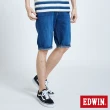 【EDWIN】男裝 503基本復古牛仔短褲(中古藍)