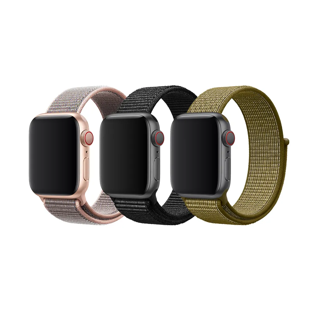 【DAYA】Apple Watch 1-9代/SE/Ultra 42/44/45/49mm 尼龍織紋回環錶帶