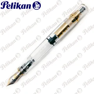 【Pelikan】百利金 限量 2020 M800透明中文示範筆(送原廠4001大瓶裝墨水)