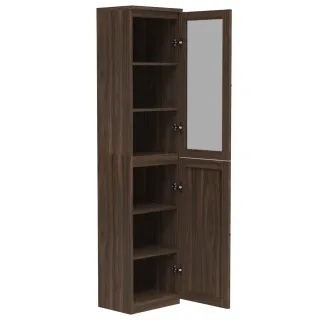 【特力屋】組 -萊特 組合式書櫃 深木櫃/深木層板4入/深木門1入 40x30x174.2cm