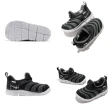 【NIKE 耐吉】慢跑鞋 Dynamo Free 運動 童鞋 基本款 套腳 簡約 毛毛蟲 舒適 小童 黑 灰(DC3273-001)