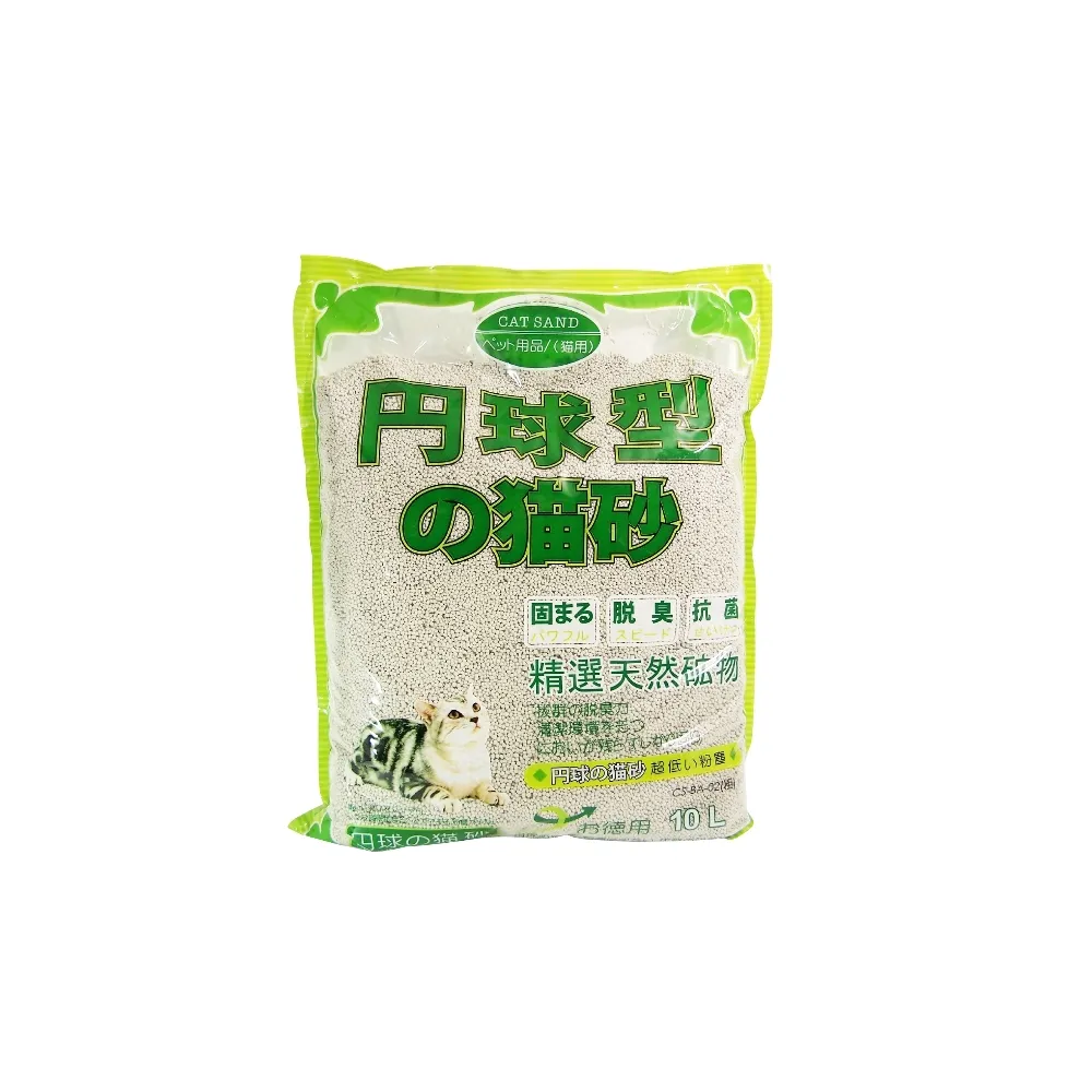 單/丹球球型貓砂（粗）10L/8kg(3包組)