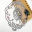 【BonBon naturel】復古法式刺繡玫瑰花邊蕾絲餐墊/飾品墊-2入(多種顏色可挑選)