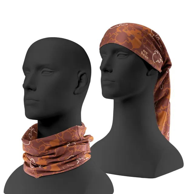 【Bone 蹦克】UV 魔術頭巾 Neck Gaiter - 麋鹿先生(運動周邊 單車周邊 運動頭巾 吸汗 防曬)