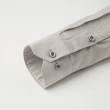 【ROBERTA 諾貝達】台灣製 進口素材 合身版 優雅品味 純棉點點長袖襯衫(灰白)