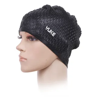 【Yuke】專業彈性矽膠顆粒成人泳帽