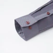【ROBERTA 諾貝達】台灣製 合身版 帥氣高質感 長袖襯衫(紫灰)