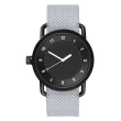 【TID Watches】No.1 Black 黑底x灰白色腕錶/40mm(TID-W100-MN)