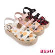 【A.S.O 阿瘦集團】BESO活力俏媽咪派對水果蝴蝶結船台涼鞋(粉紅)