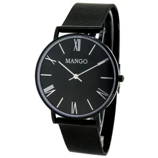 【MANGO】絃樂獨奏時尚米蘭腕錶(MA6715L-BK)