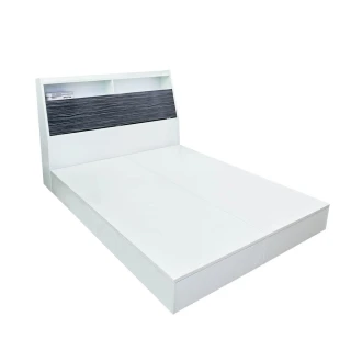 【南亞塑鋼】6尺雙人加大後二抽屜收納型塑鋼床組-床頭箱+抽屜床底(不含床墊-鐵刀木色)