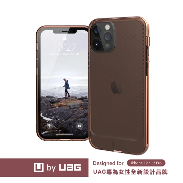 【UAG】(U) iPhone 12/12 Pro 耐衝擊保護殼-亮透橘(U by UAG)