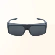 【ALEGANT】多功能可掀雲海藍偏光墨鏡(MIT/掀蓋式/外掛式/上掀/全罩式/車用UV400太陽眼鏡/戶外休閒套鏡)