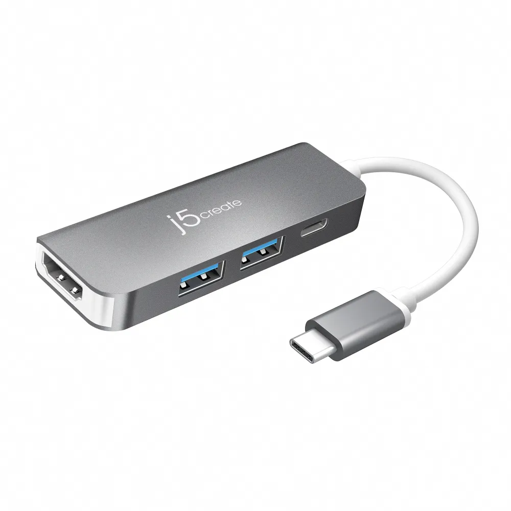 【j5create 凱捷】USB-C 5合1擴充集線器-JCD371