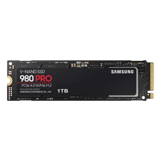 【SAMSUNG 三星】980 PRO 1TB NVMe M.2 2280 PCIe Gen 4x4固態硬碟(MZ-V8P1T0BW)