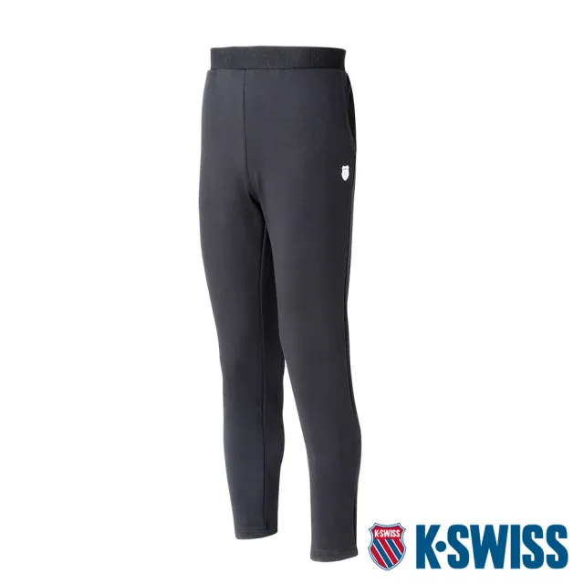 【K-SWISS】運動長褲 Slim Fit Logo Pants-女-黑(194655-008)