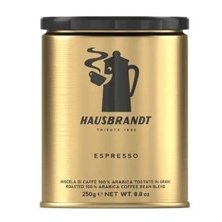 即期品【HAUSBRANDT】經典義式咖啡豆  共1罐(250g/罐裝)