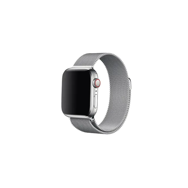 金屬錶帶組【Apple】Apple Watch S9 LTE 41mm(不鏽鋼錶殼搭配運動型錶帶)