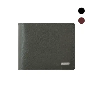 【Crocodile】交換禮物 鱷魚皮件 短夾 11卡 中翻 0103-5902-Wind系列 黑咖二色( 