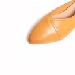 【KOKKO 集團】淡雅尖頭V型隨你彎平底包鞋(棕色)