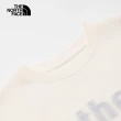 【The North Face 官方旗艦】北面女款米白色純棉品牌標語休閒短袖T恤｜86Q8N3N