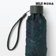 【MUJI 無印良品】聚酯纖維隨身折傘(深綠格紋)