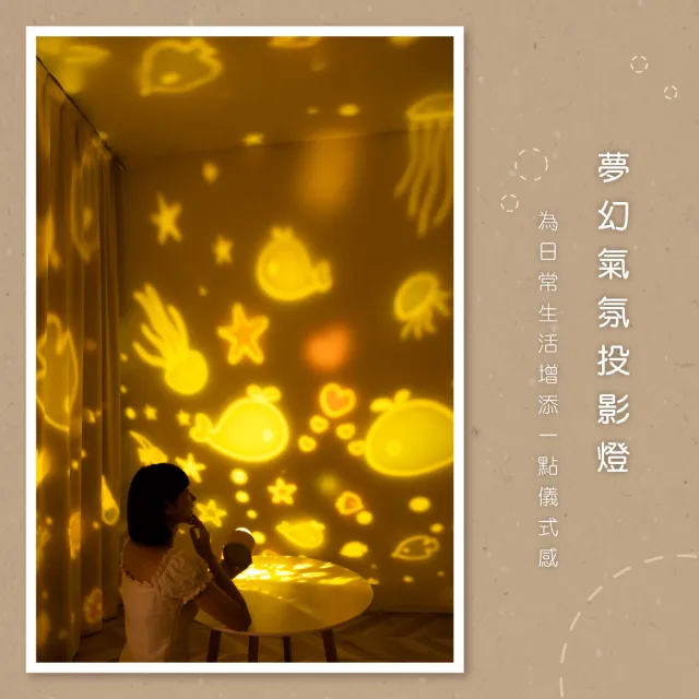 【KINYO】雪屋投影氣氛燈(小夜燈/投射燈/音樂燈/交換禮物LED-6550)