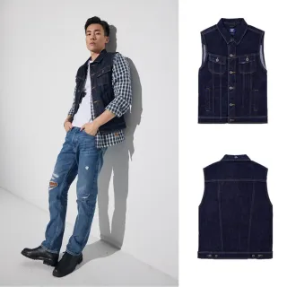 【Lee 官方旗艦】男裝 牛仔背心 / 經典風格 清水洗 季節性版型 / 101+ 系列(LB316002898)
