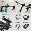 【LYCAN】自行車燈具組合 車前燈+燈具支架-韓國潛水手電筒NO.1品牌(LYCAN、Air_L2、BLM、自行車、夜騎)