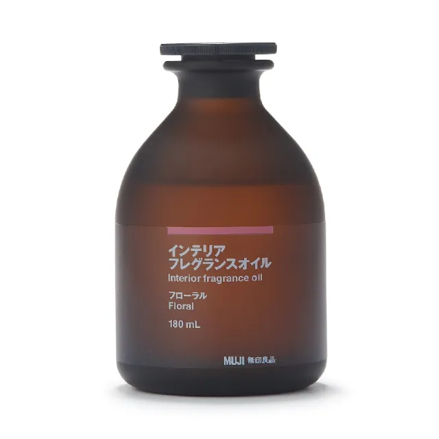 【MUJI 無印良品】空間芬香油/180ml.花香+專用藤枝/180ml用.6入