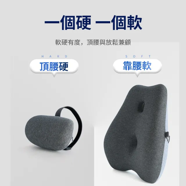 【Nil】記憶棉可調節座椅護腰靠墊(椅背靠枕 腰靠枕 護腰墊 靠腰枕 椅背墊)