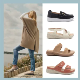 【Easy Spirit】舒適輕量型 平底步行鞋/涼拖鞋(任選均一價)