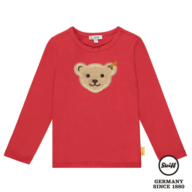 【STEIFF】熊頭童裝 長袖T恤(長袖上衣 啾啾款)