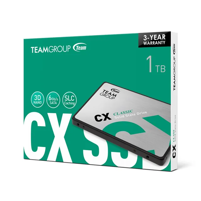 【TEAM 十銓】CX2 1TB 2.5吋 SATAIII SSD 固態硬碟