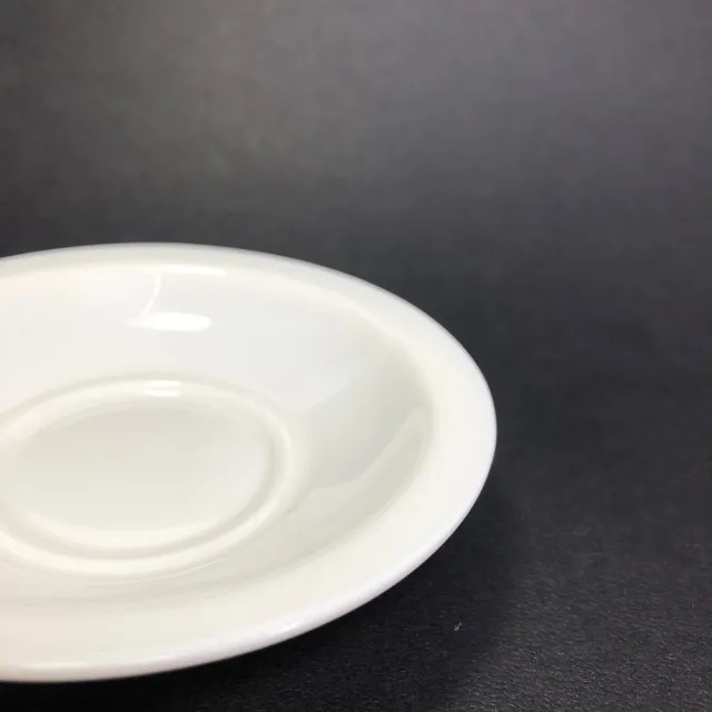 【創藝工坊】羊脂玉 白瓷杯墊/杯托 6入(創藝工坊 品茗杯托 隔熱茶杯 茶道配件)