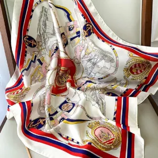 【vivi 流行生活館】春秋夏天新款百搭領巾.小方巾(123005紅)