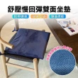 【原生良品】日系雙面慢回彈記憶棉釋壓綁帶坐墊/餐椅墊(藏青色)
