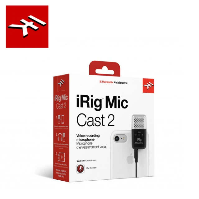 IK Multimedia iRig Mic Cast 2 超小型錄音麥克風二代(台灣公司貨 商品保固有保障)