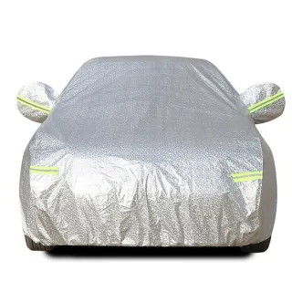 【威力鯨車神】專業級雙層鋁膜毛絨汽車防曬防塵衣/車衣/全罩式汽車防塵罩(大型休旅車專用)