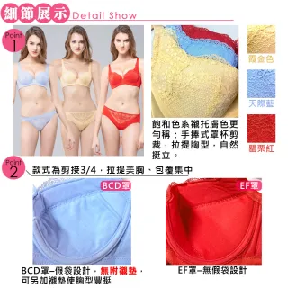 【Swear 思薇爾】臻致心鍊系列B-F罩蕾絲包覆女內衣(罌栗紅)_出清品
