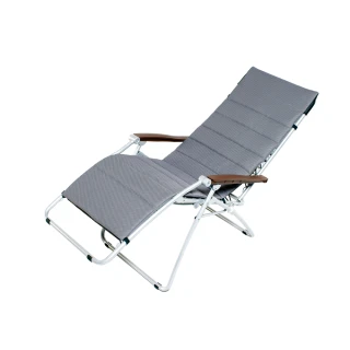 【HomeLong】K3體平衡無段式折合躺椅+保暖墊(K3躺椅+保暖墊 100%台灣製造 柯P躺椅 午休椅 涼椅)